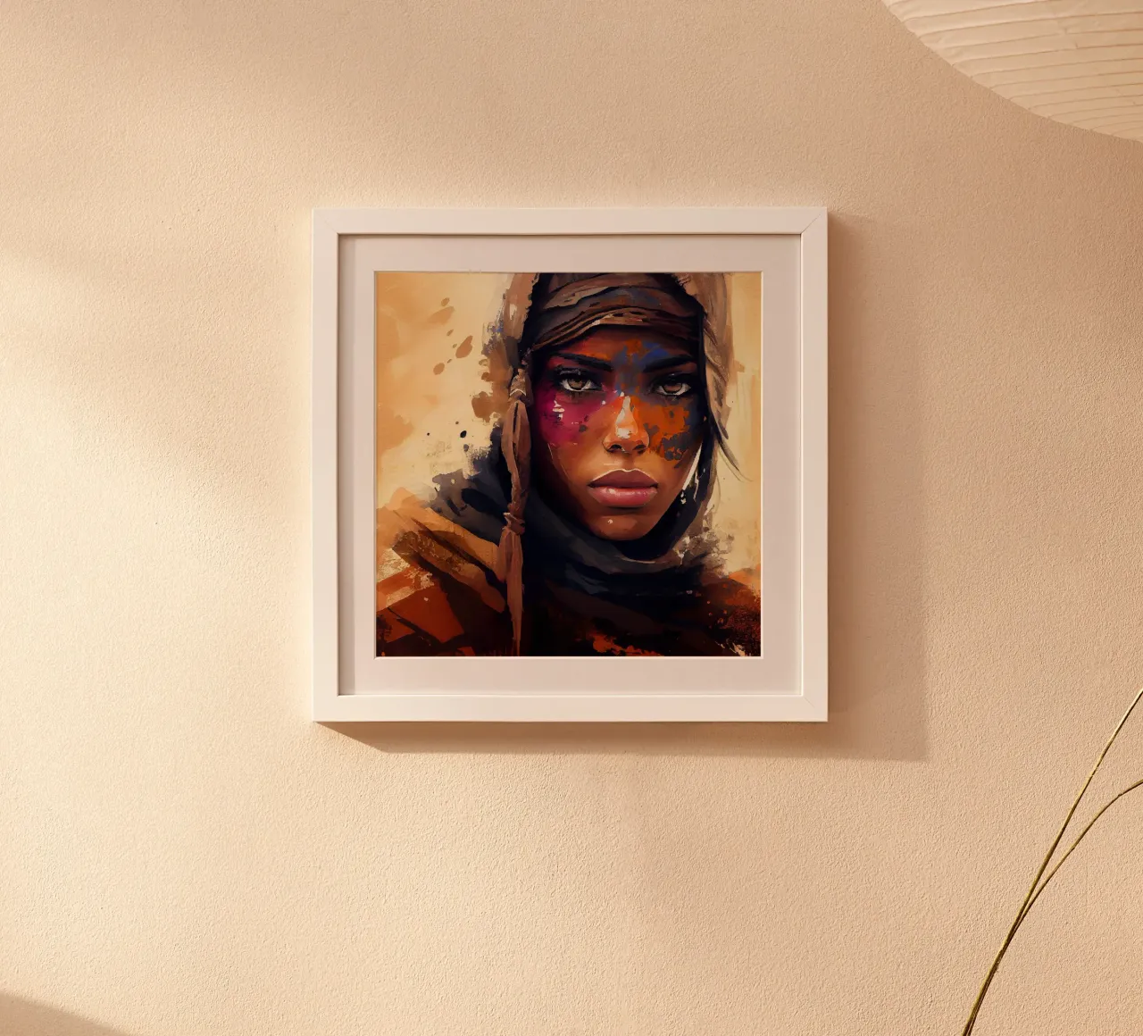 Poderosa mujer tuareg poster de Chromatic Fusion Studio