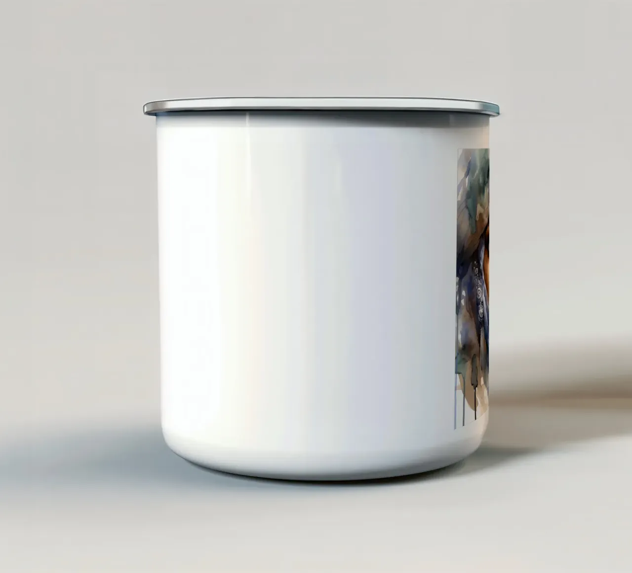 Potente donna tuareg tazza in smalto da Chromatic Fusion Studio