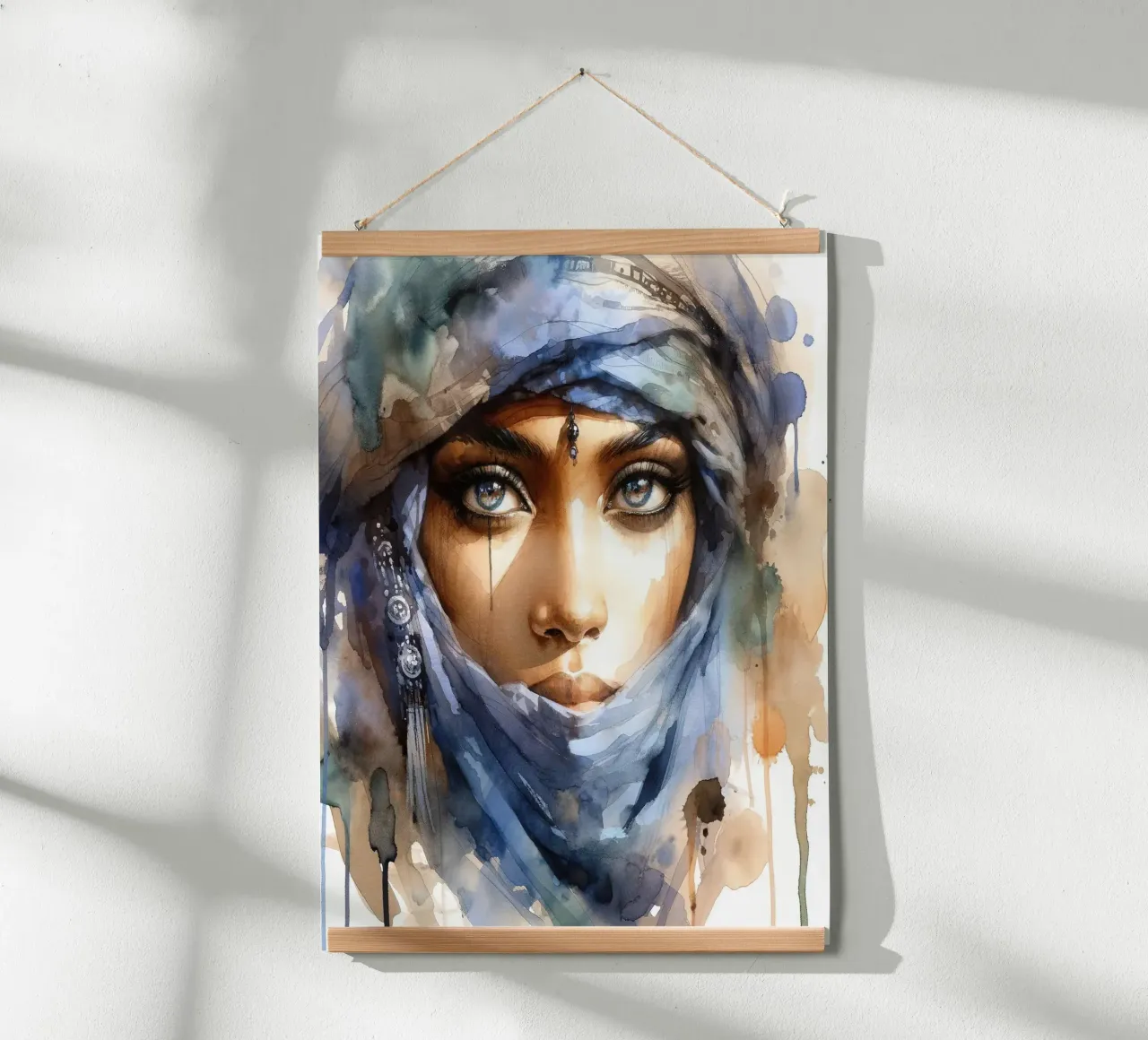 Poderosa mujer tuareg poster de Chromatic Fusion Studio