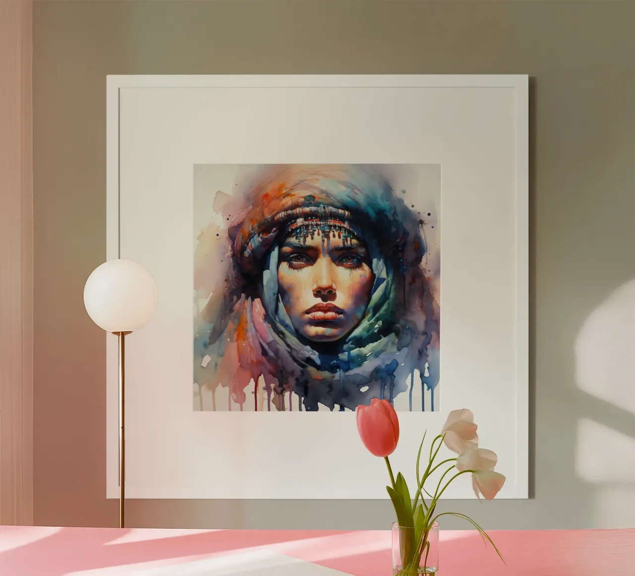 Poderosa mujer tuareg poster de Chromatic Fusion Studio