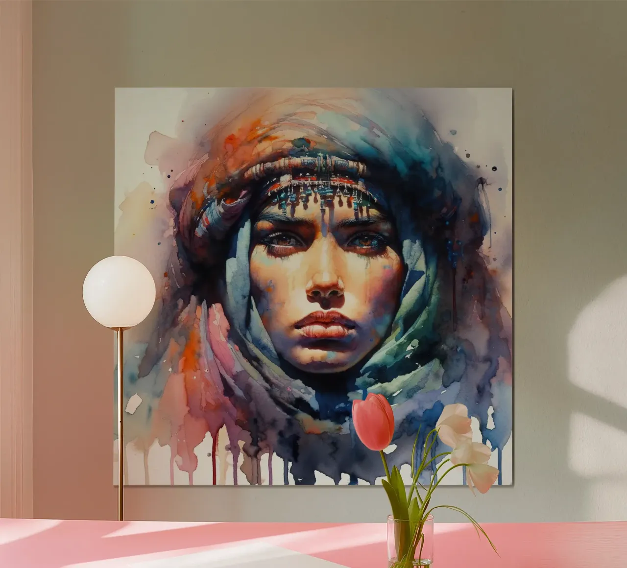 Poderosa mujer tuareg poster de Chromatic Fusion Studio
