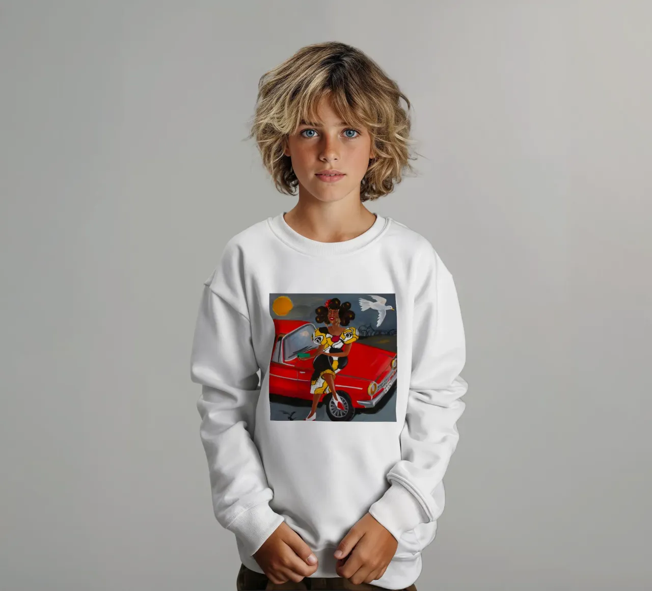Composizione artistica floreale felpa bambino da Ebony Carpenter