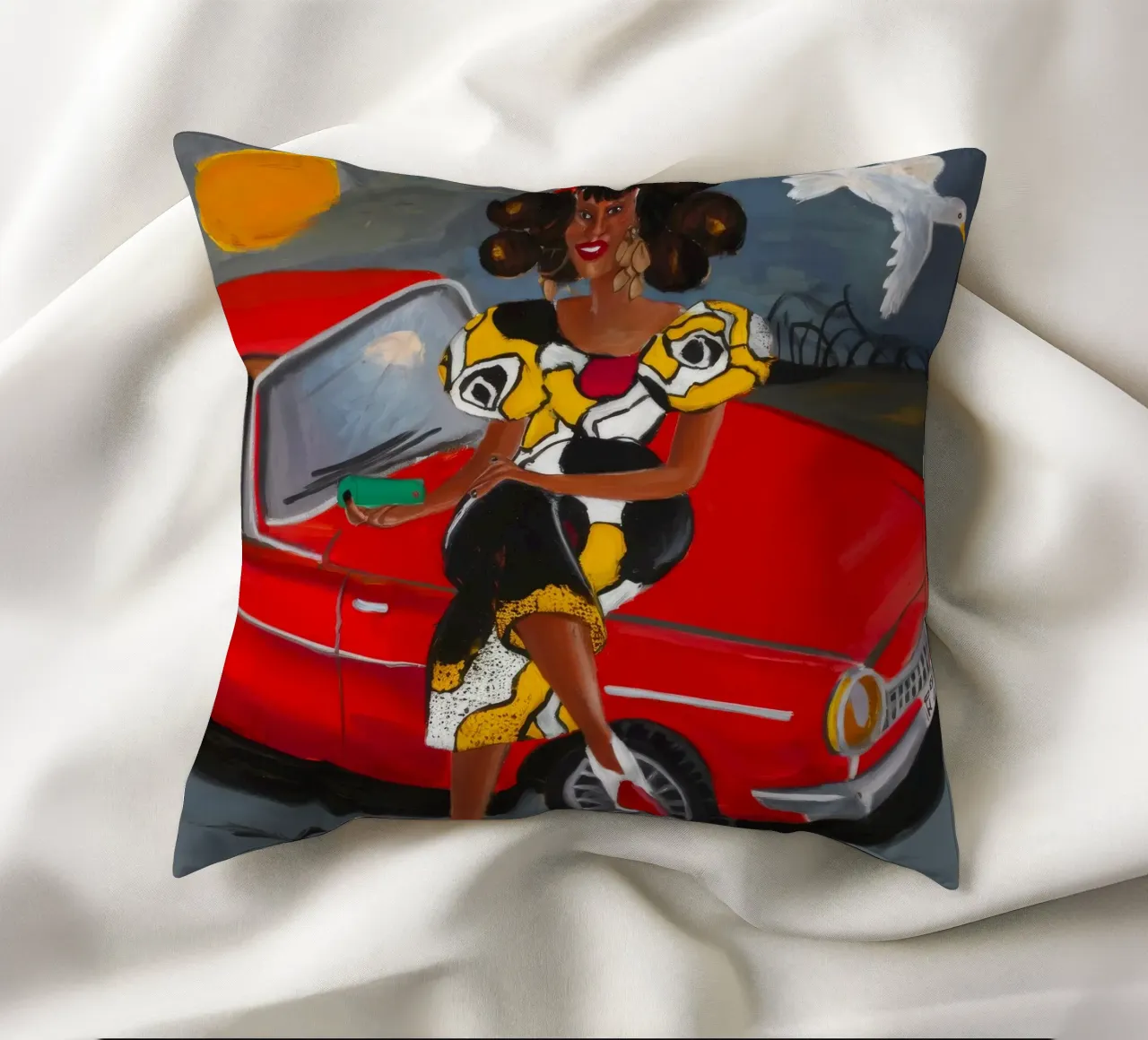 Composizione artistica floreale cuscino da Ebony Carpenter