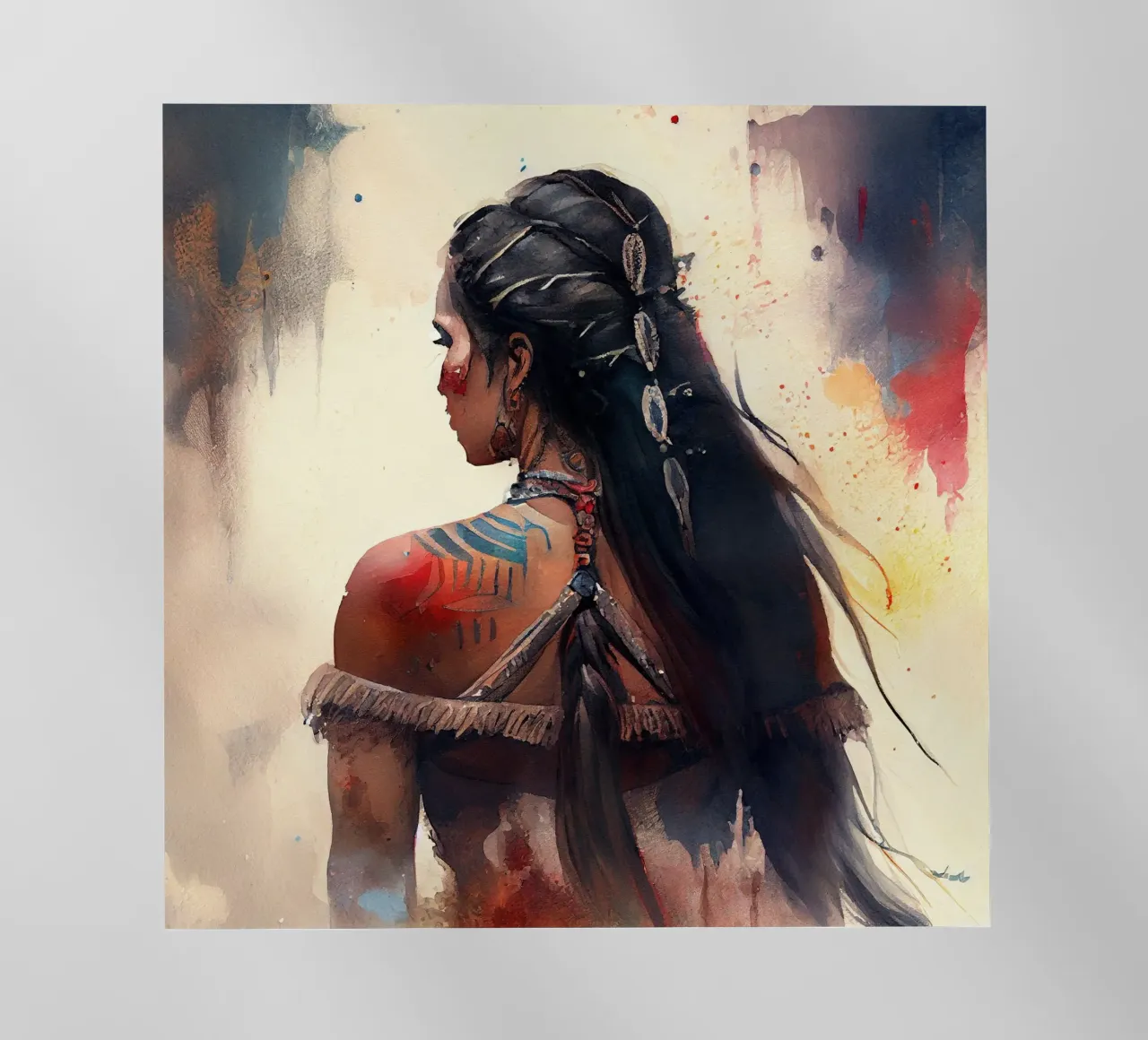 Powerful Warrior Back Woman backlit film by Chromatic Fusion Studio