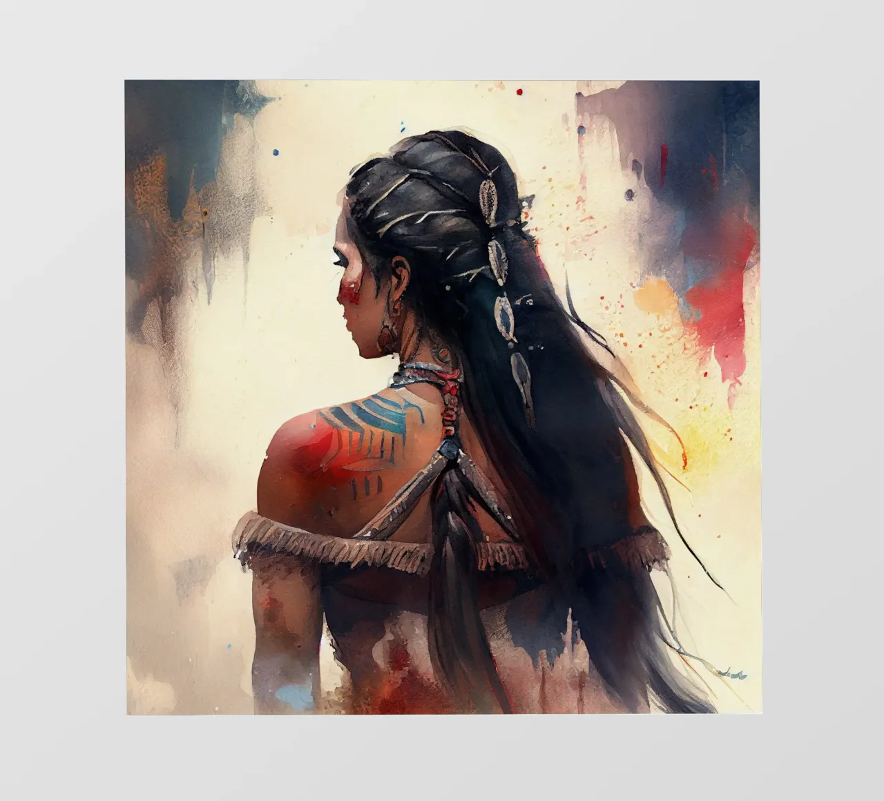 Powerful Warrior Back Woman backlit film by Chromatic Fusion Studio