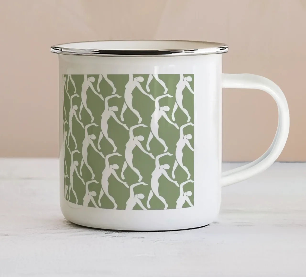 pattern Love No 179 tazza in smalto da treechild