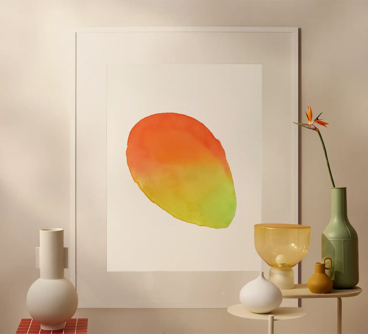 Mango poster con telaio in legno da intemporalis