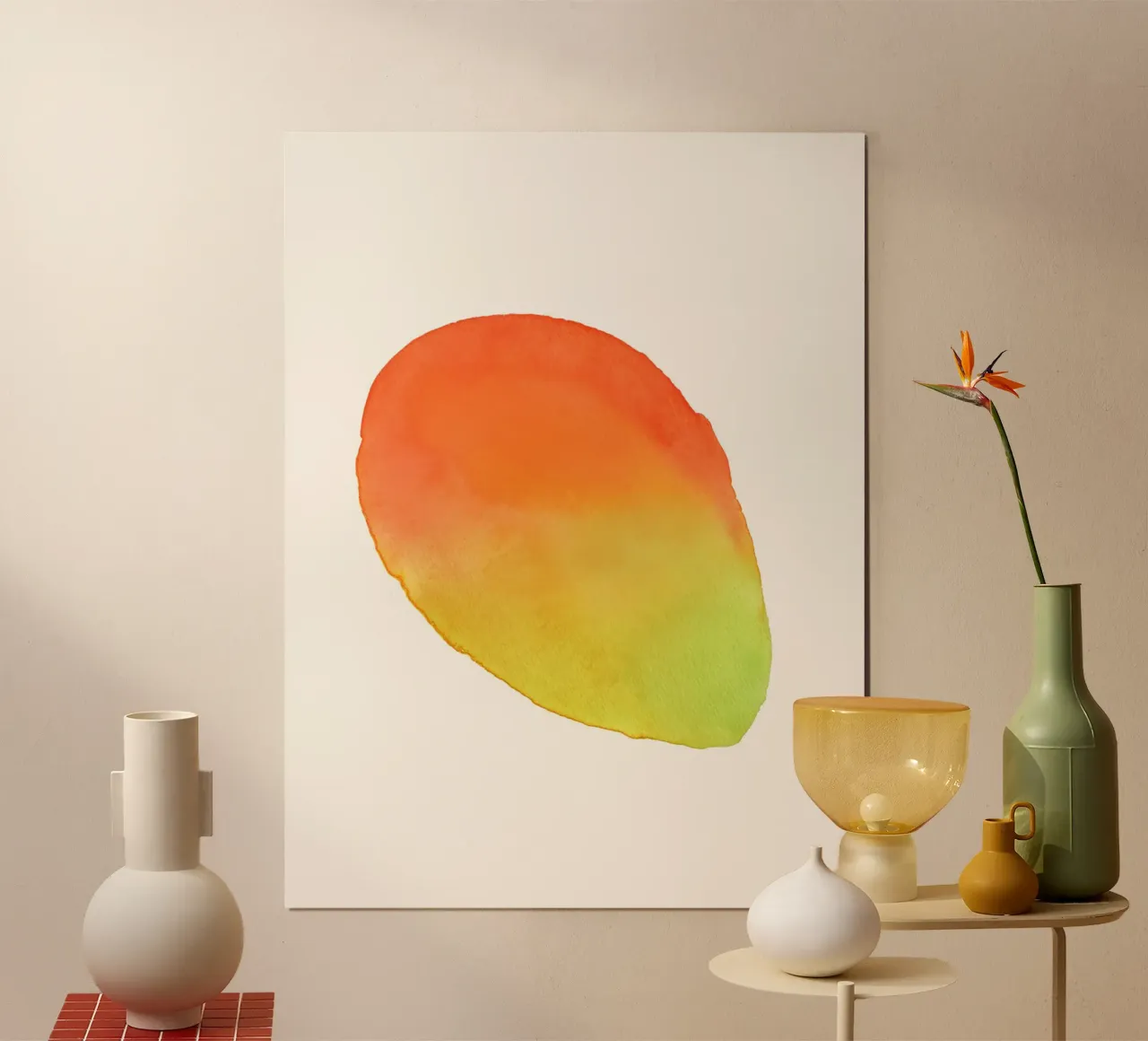 Mango poster con telaio in legno da intemporalis