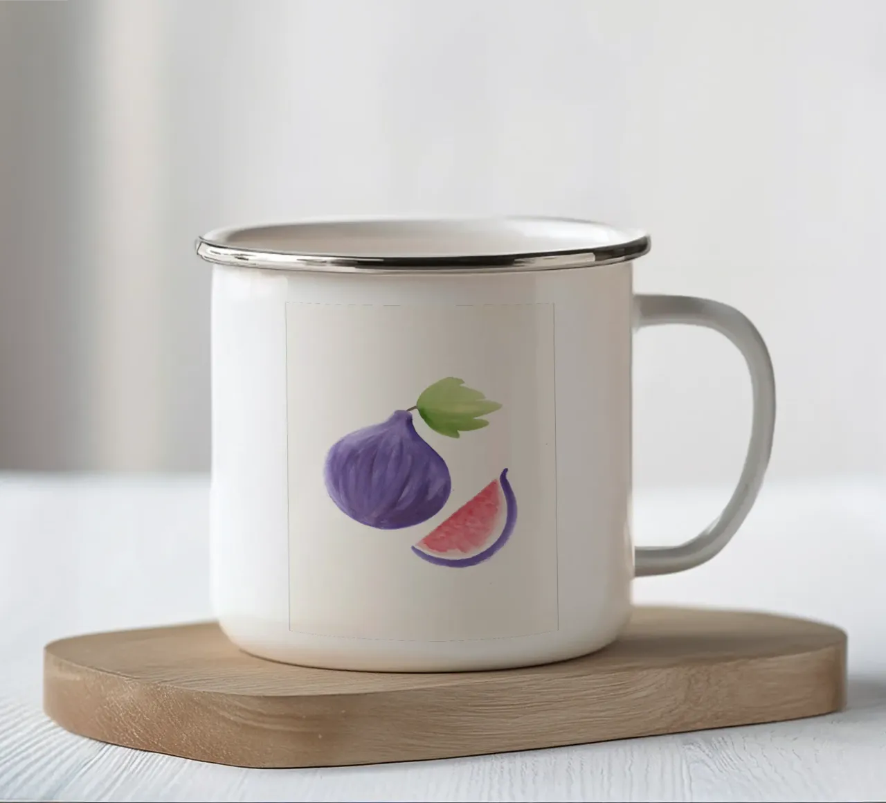 Fico tazza in smalto da intemporalis