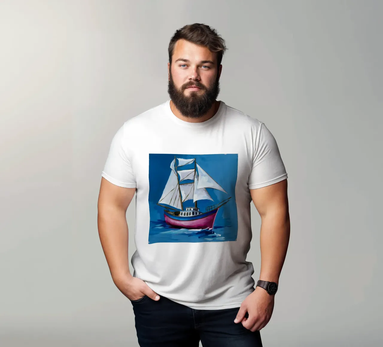 Tranquillo studio artistico t-shirt da Ebony Carpenter