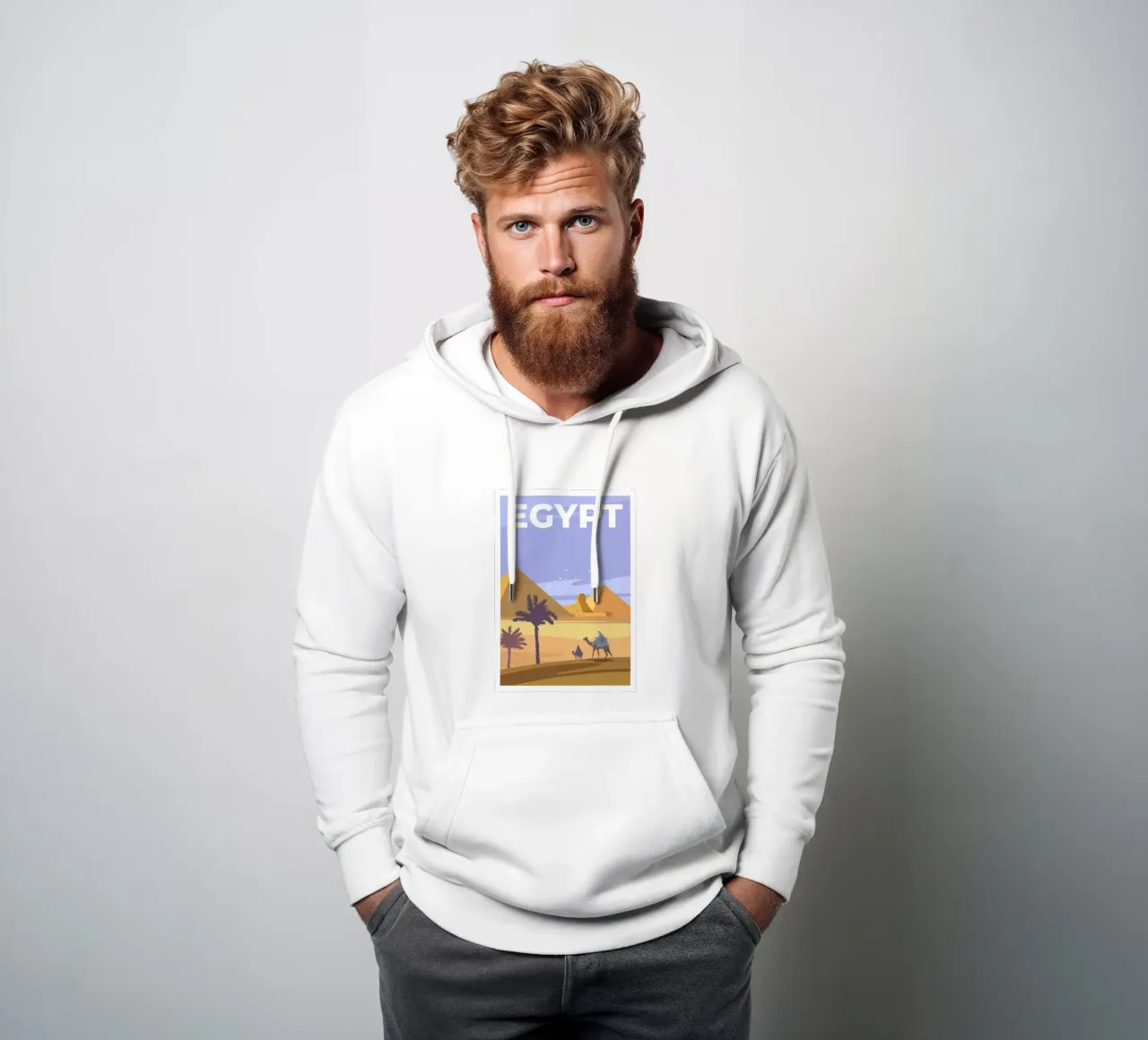 Egitto felpa con cappuccio da Wanderlust Vibes