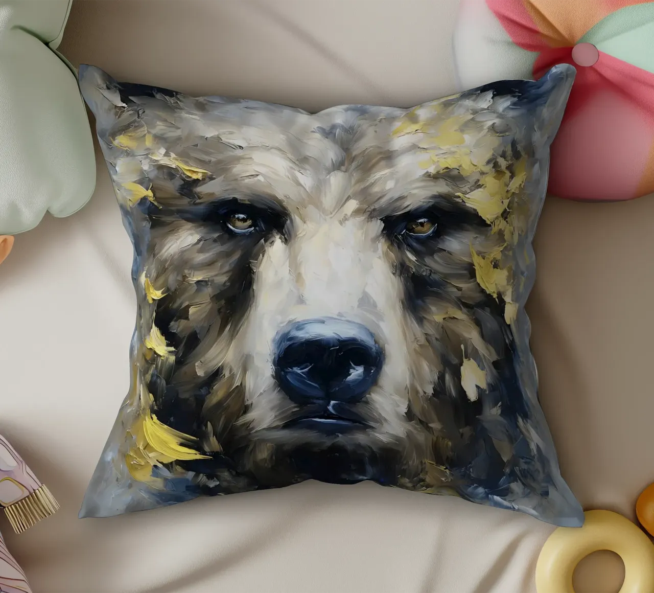 Bear Golden cuscino da Mateo