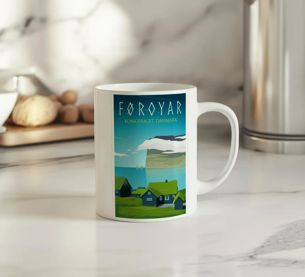 Foroyar, Regno di Danimarca tazza in ceramica da Wanderlust Vibes