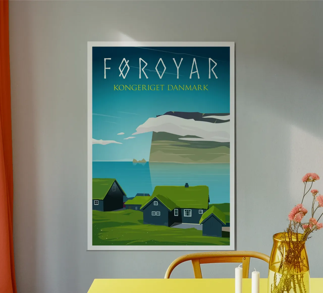 Foroyar, Regno di Danimarca alluminio dibond da Wanderlust Vibes