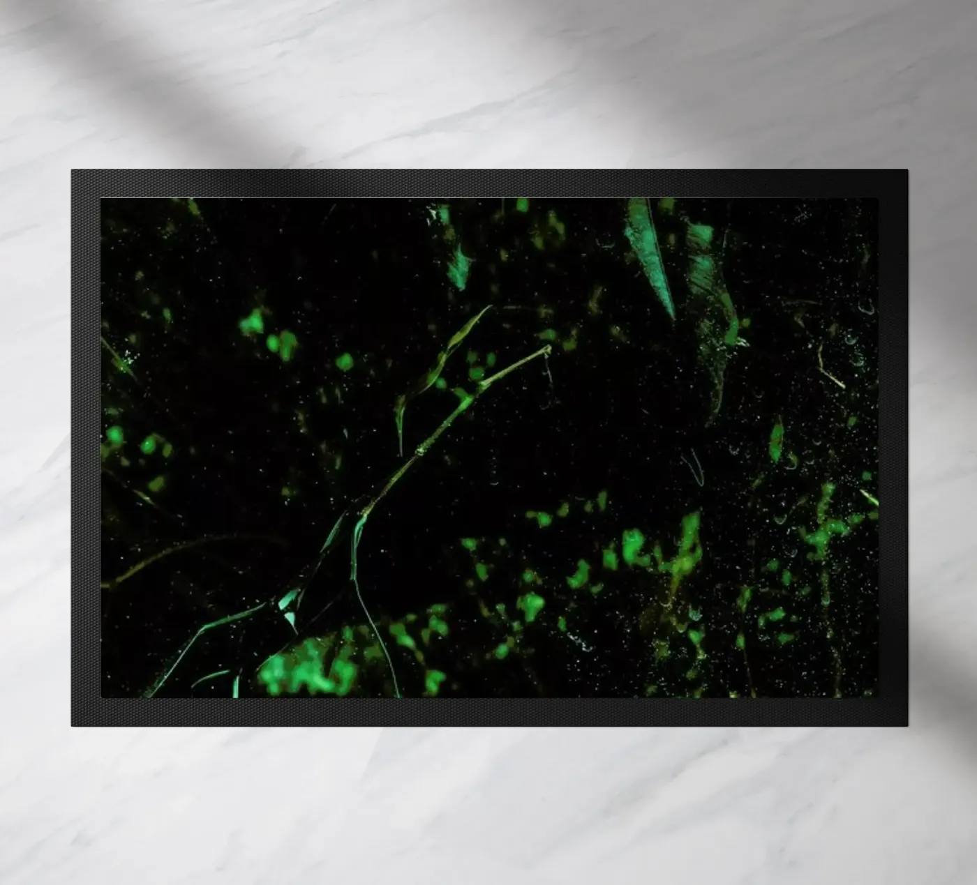 Abstract Greens deurmat van Sebastian Hilgetag