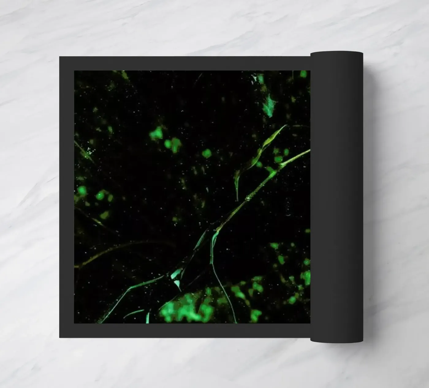 Abstract Greens deurmat van Sebastian Hilgetag