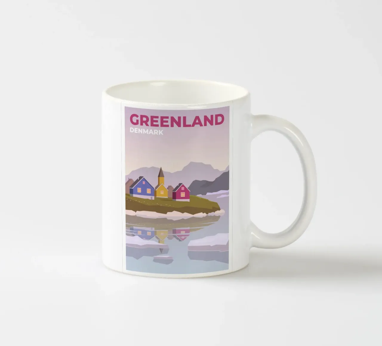 Groenlandia, Danimarca tazza in ceramica da Wanderlust Vibes