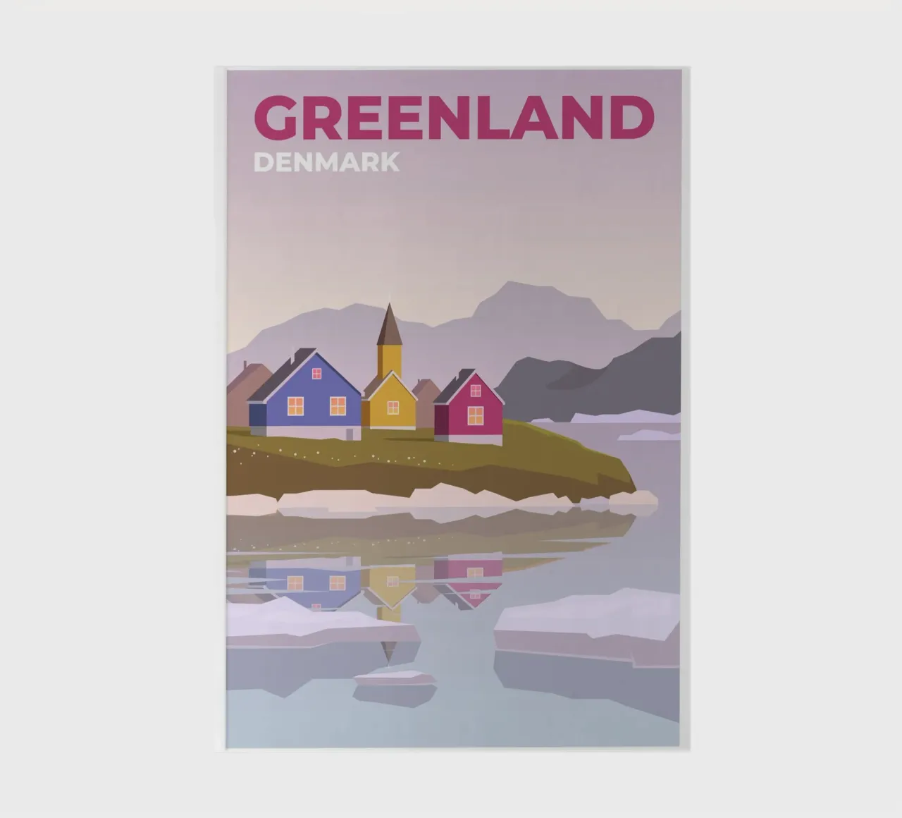 Greenland, Denmark notebook by Wanderlust Vibes
