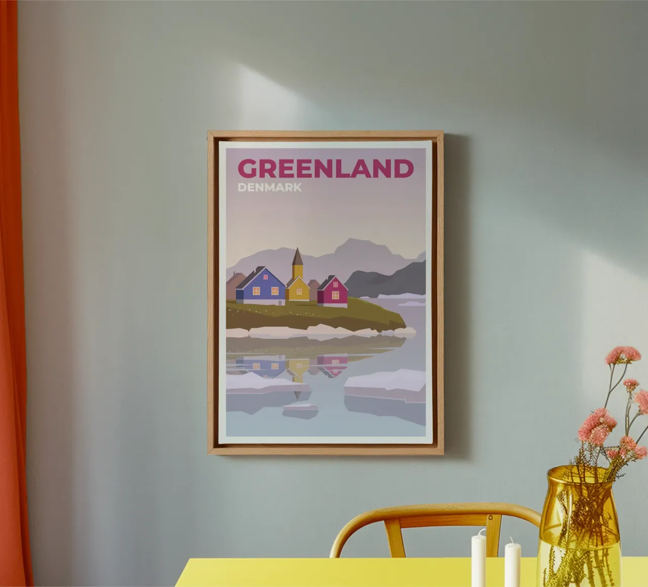 Greenland, Denmark canvas by Wanderlust Vibes