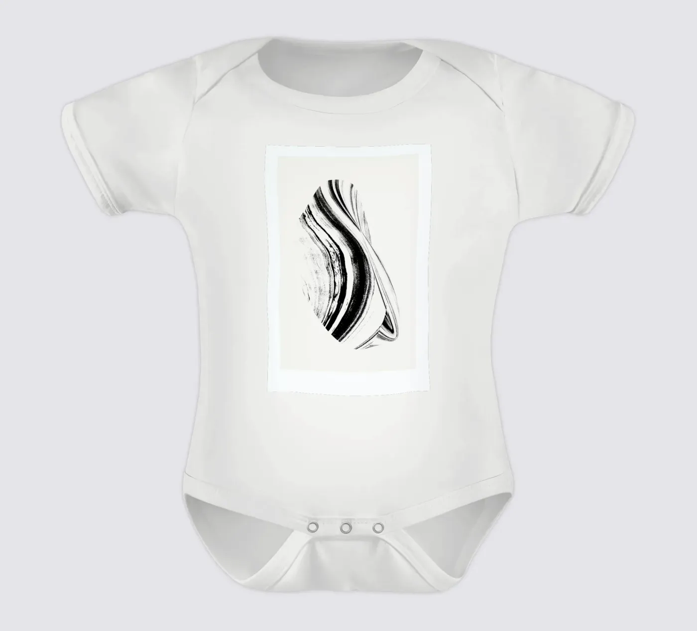 Negative Cohesion body neonato maniche corte da Graphite