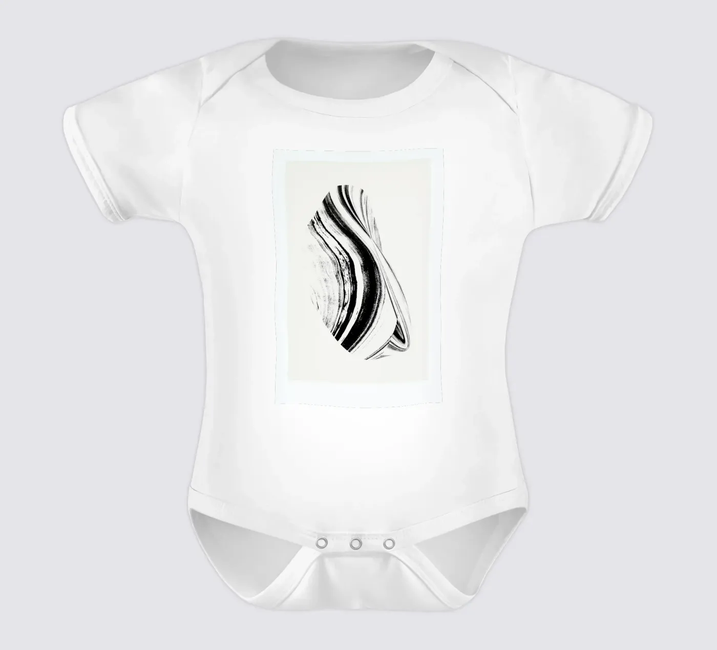 Negative Cohesion body neonato maniche corte da Graphite