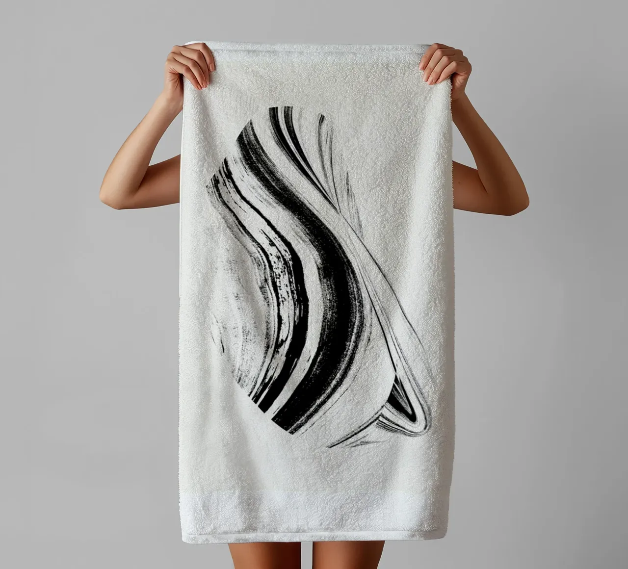 Negative Cohesion badhanddoek van Graphite