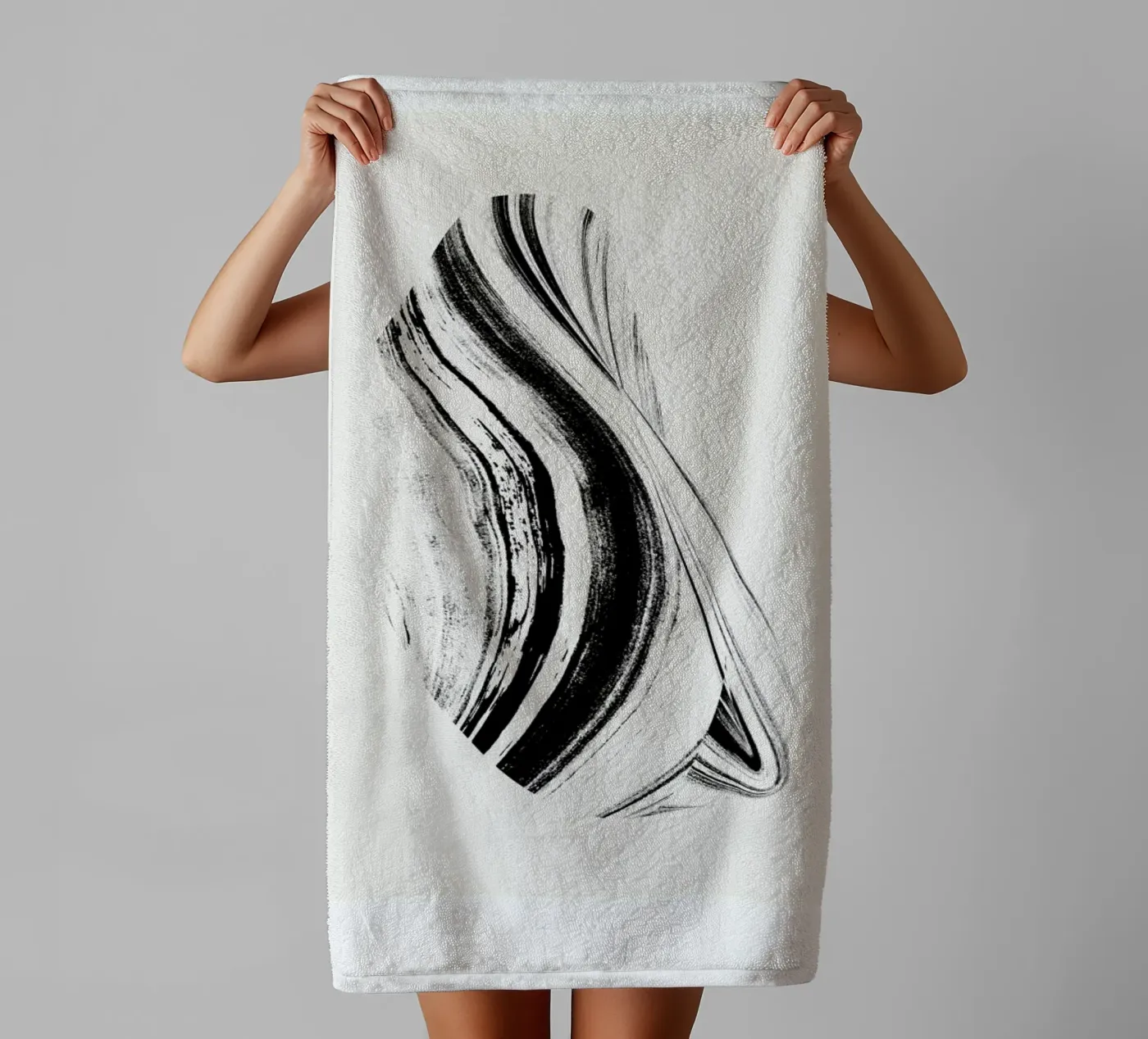 Negative Cohesion badhanddoek van Graphite