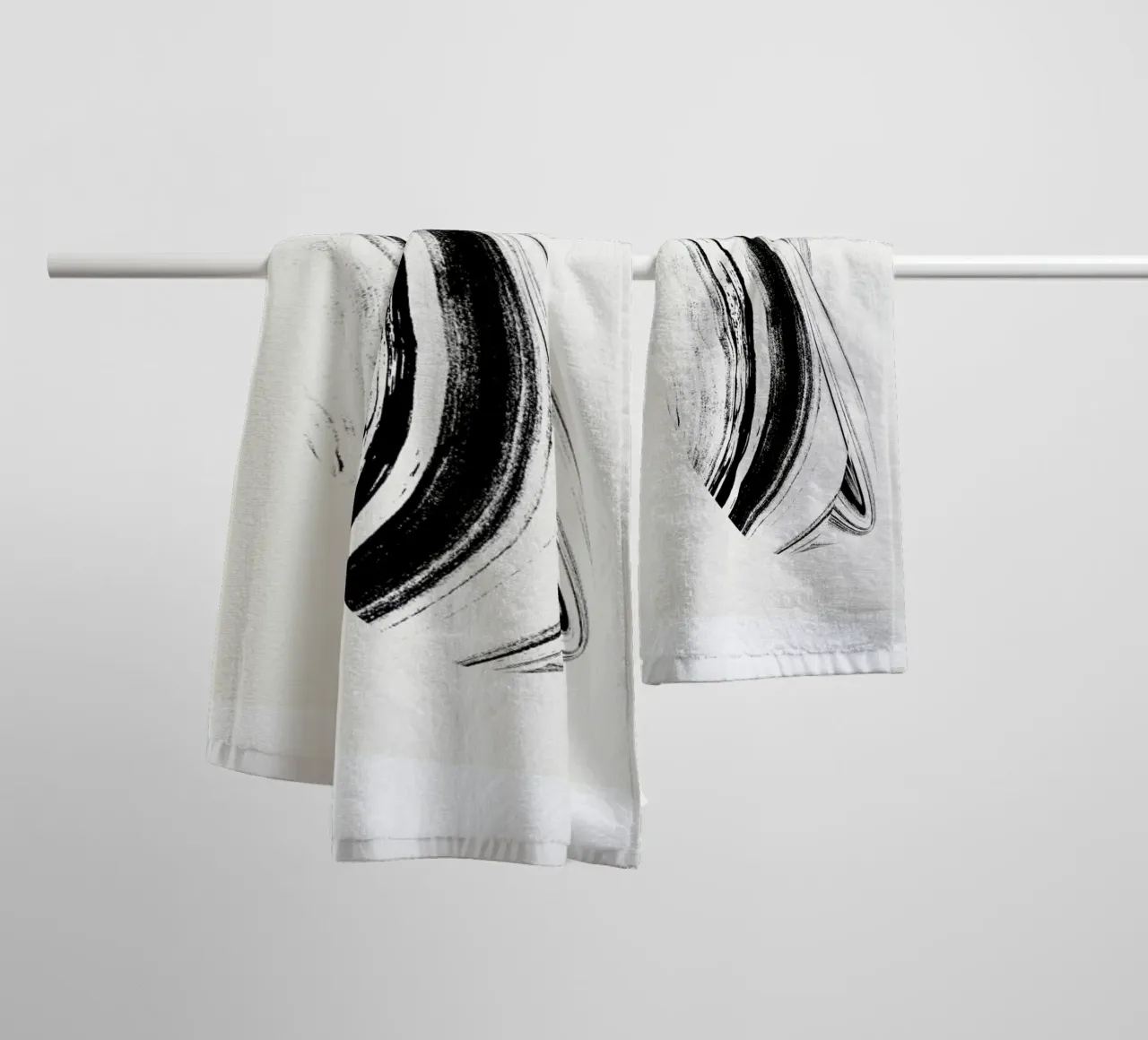 Negative Cohesion badhanddoek van Graphite