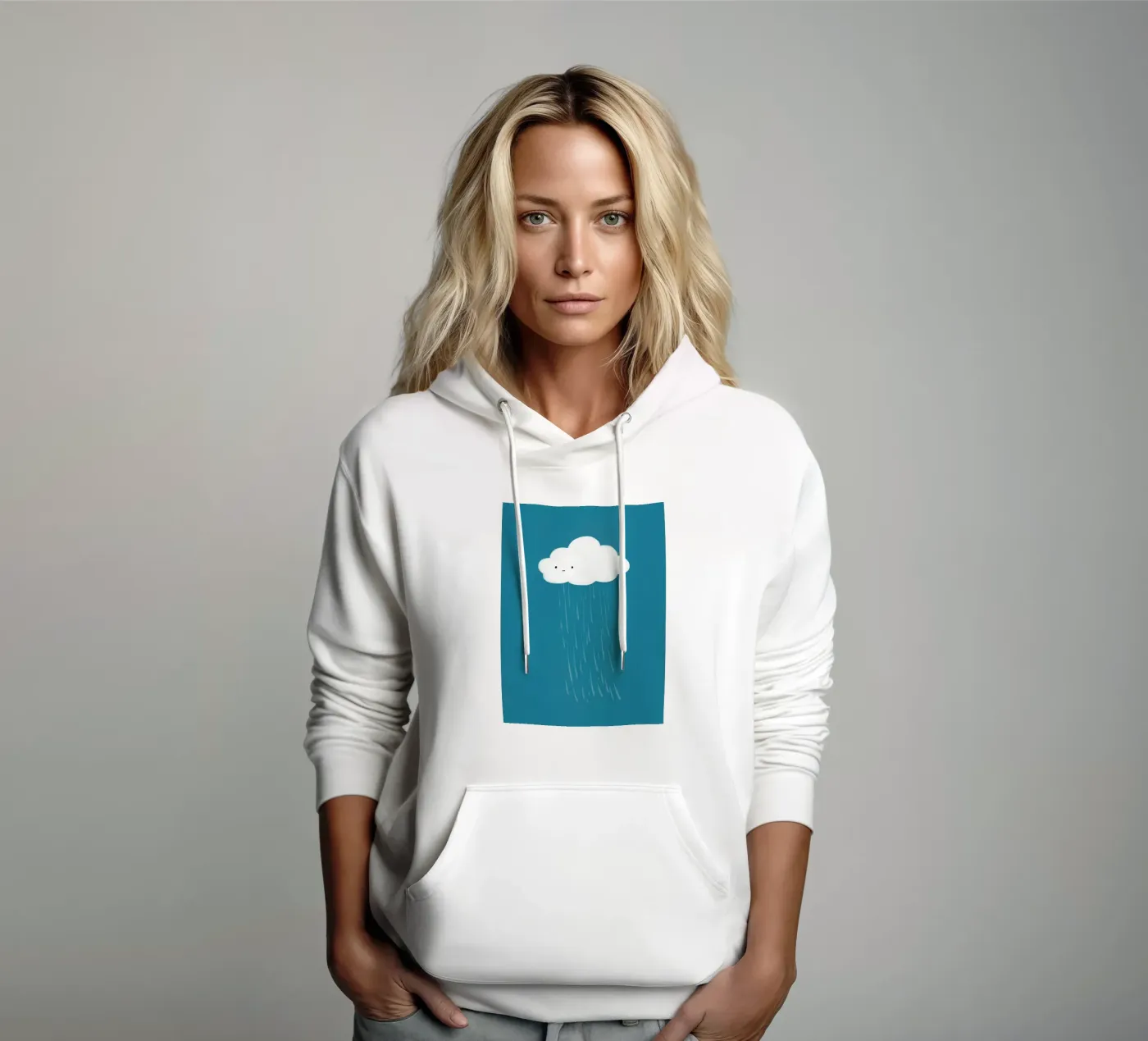 Nuvola felpa con cappuccio da Johannes Lott Illustration