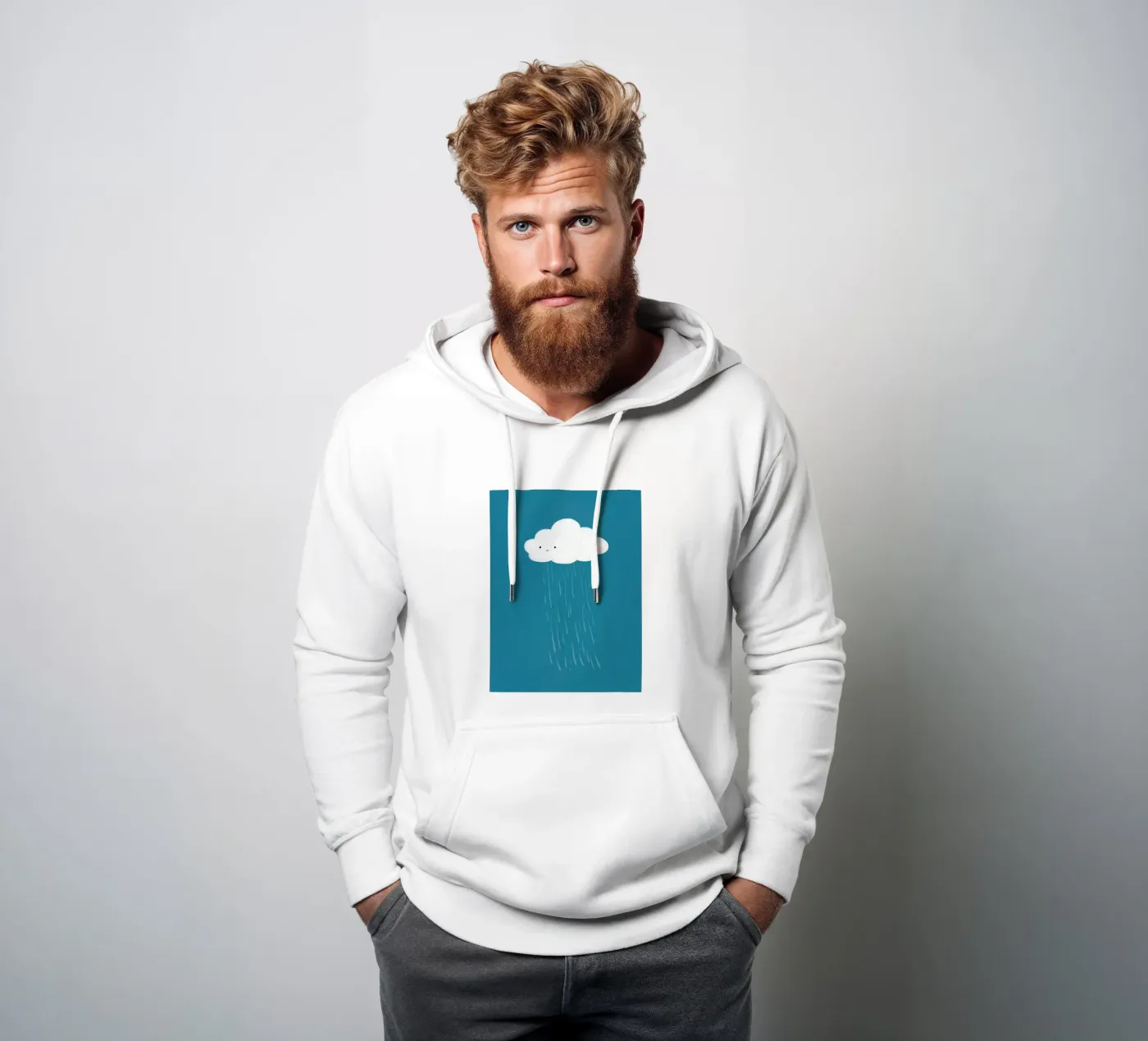 Nuvola felpa con cappuccio da Johannes Lott Illustration