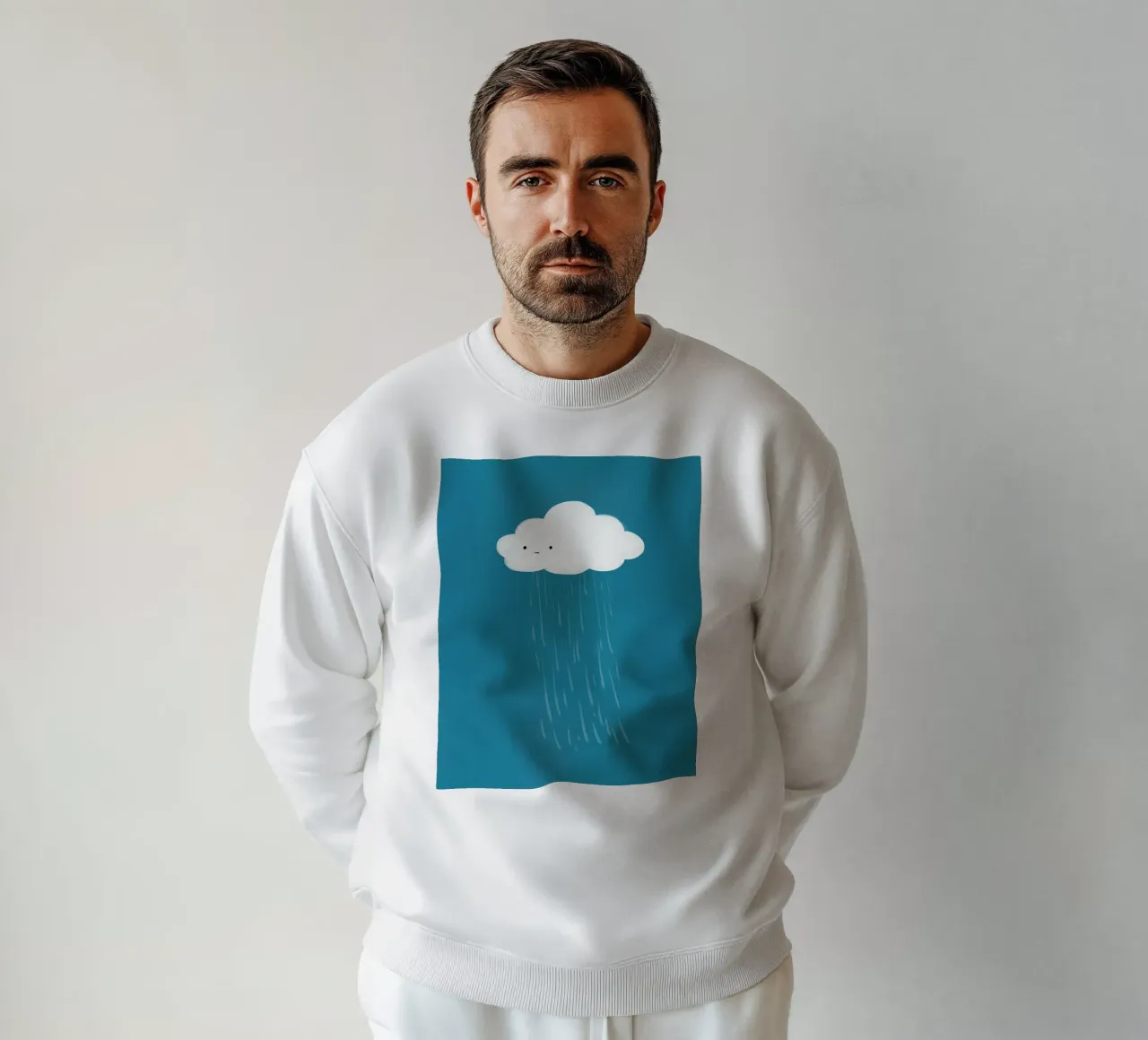 Cloud sweatshirt van Johannes Lott Illustration