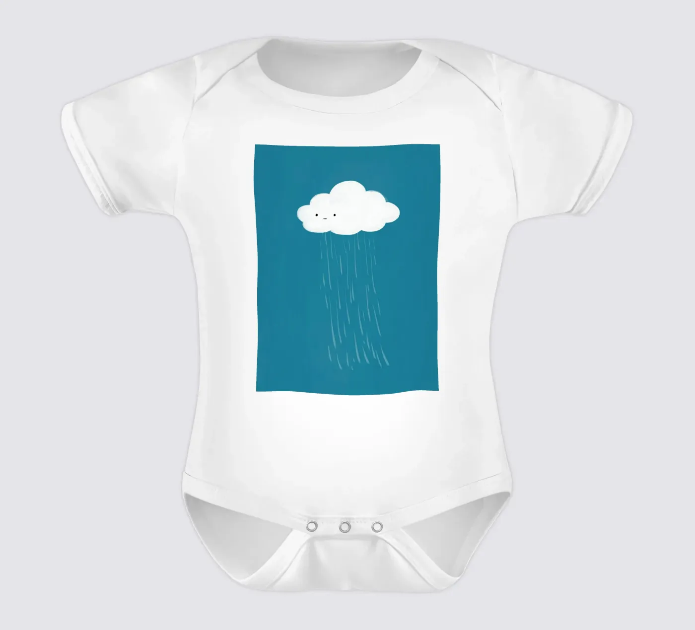 Cloud body neonato maniche corte da Johannes Lott Illustration