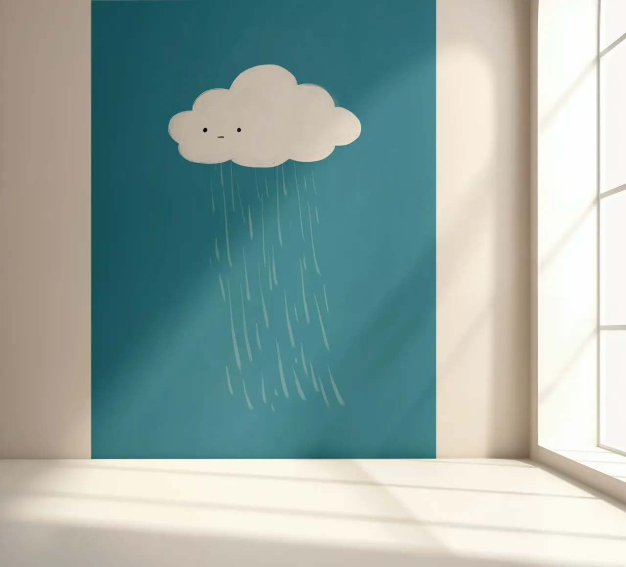 Cloud fotobehang van Johannes Lott Illustration