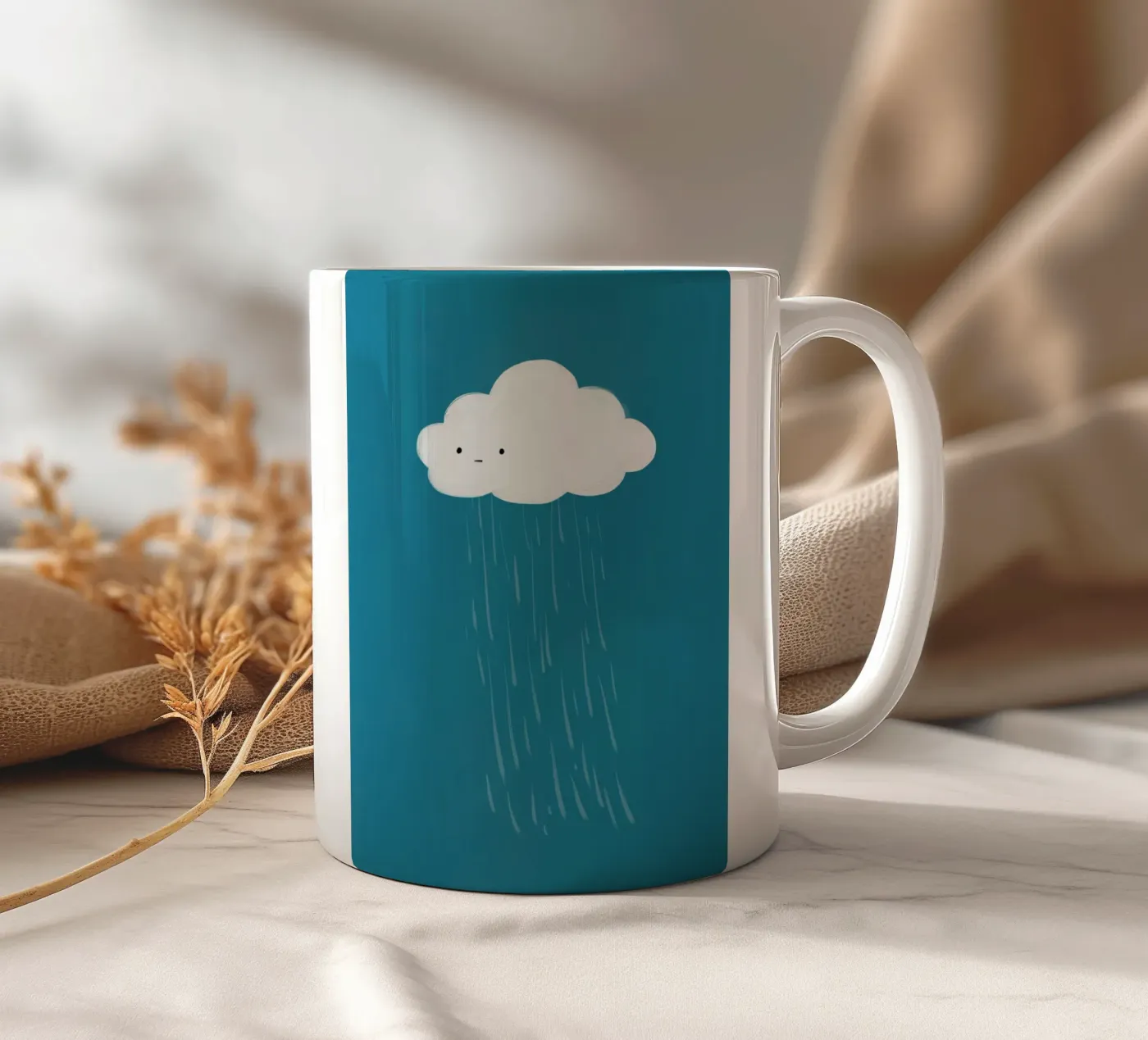 Cloud ceramic mug by Johannes Lott Illustration