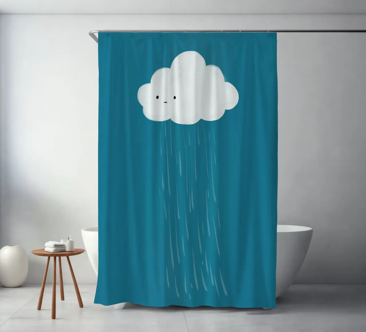 Cloud douchegordijn van Johannes Lott Illustration