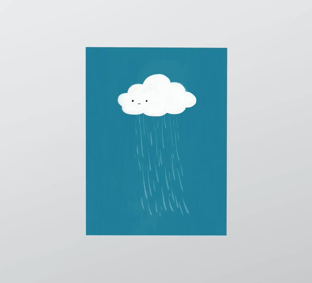 Cloud sticker by Johannes Lott Illustration