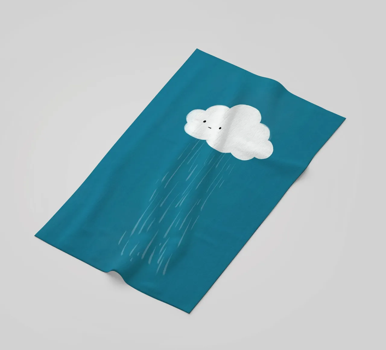 Cloud Strandtuch von Johannes Lott Illustration