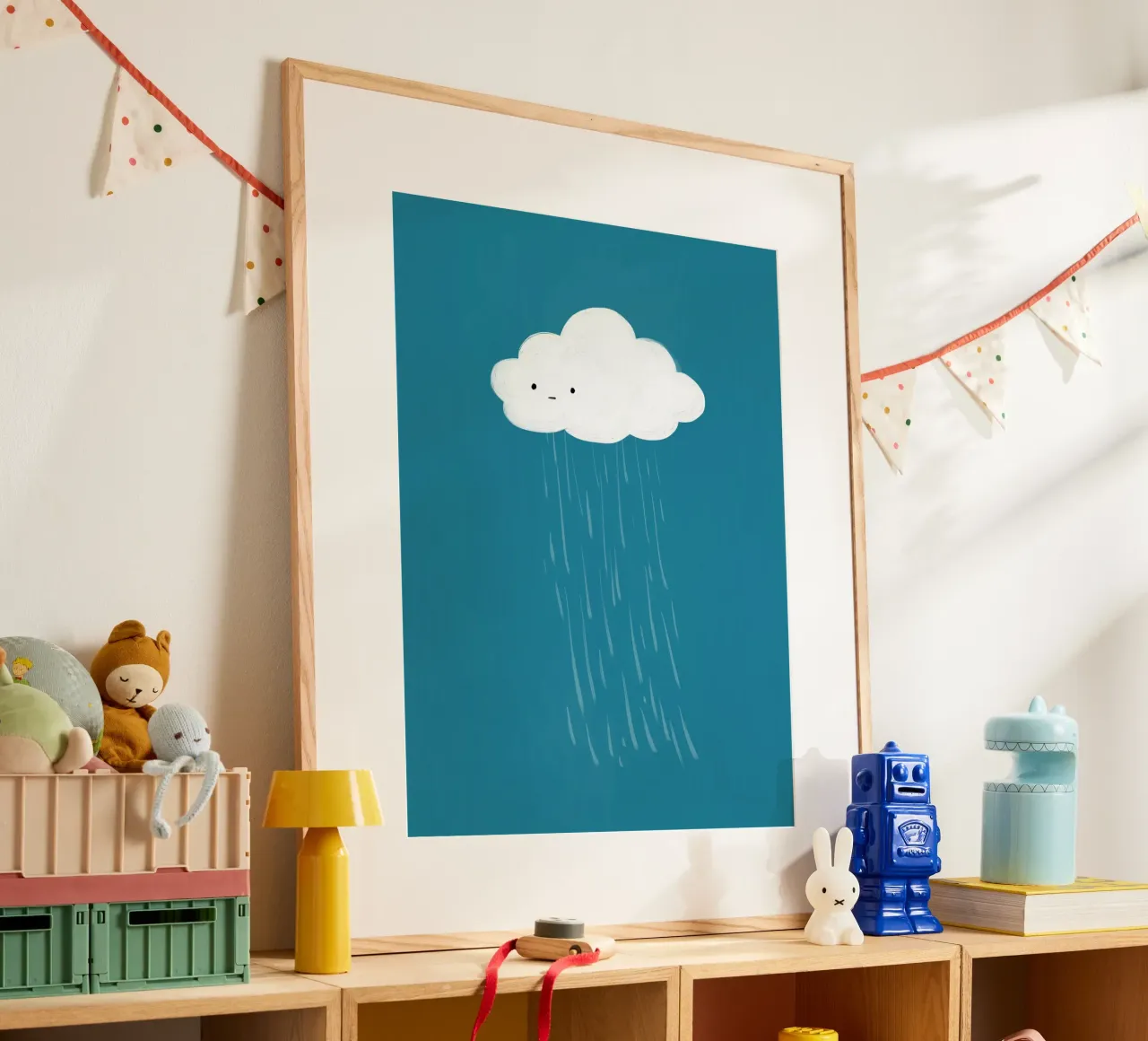 Cloud poster van Johannes Lott Illustration