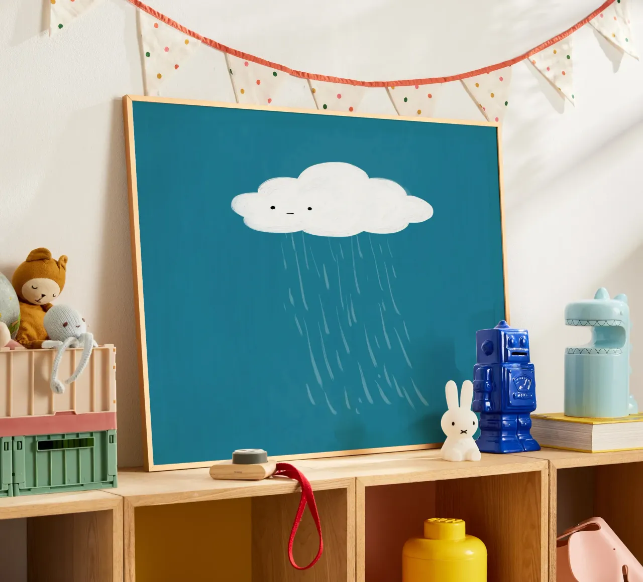 Cloud poster van Johannes Lott Illustration