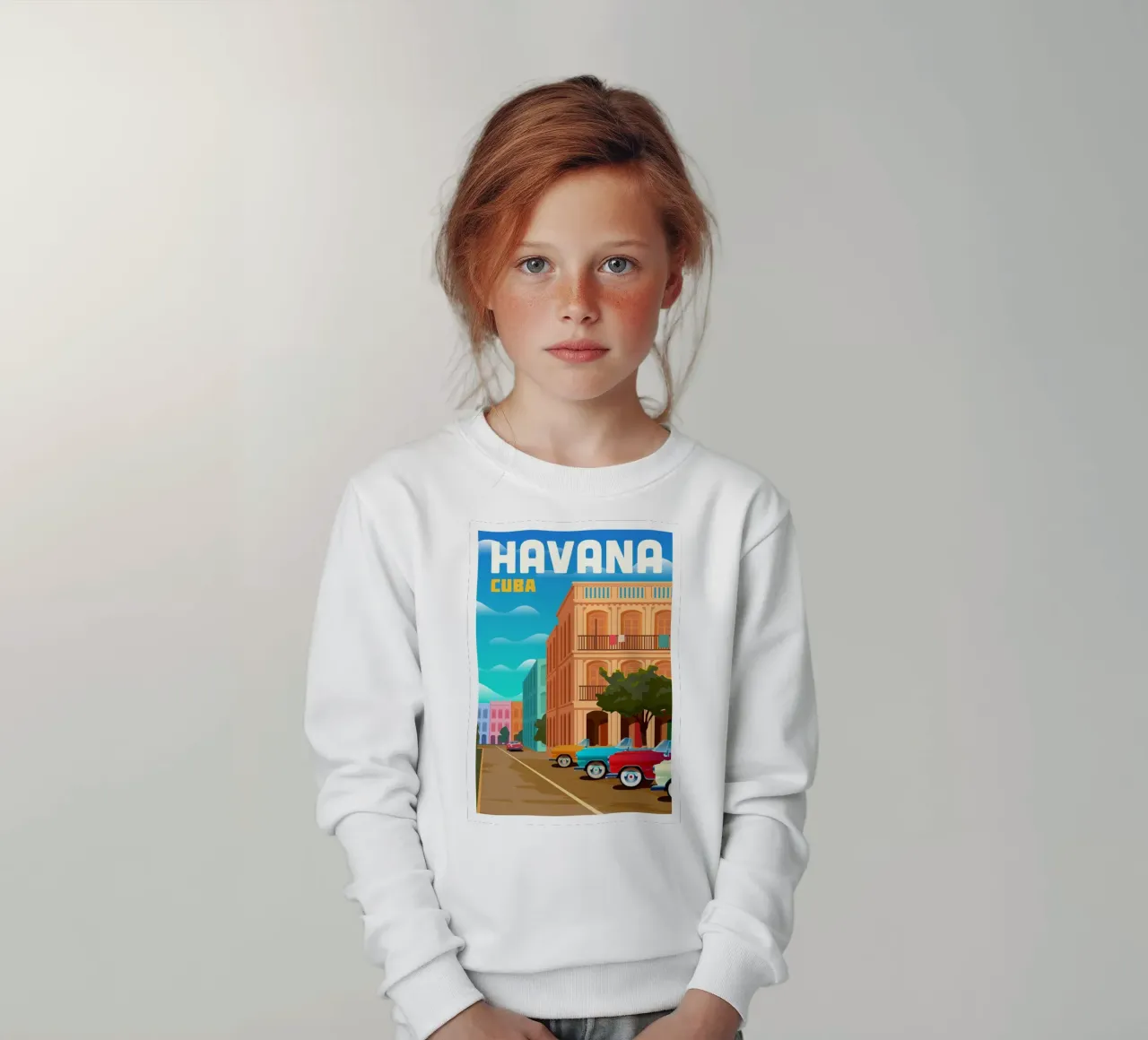 Havana, Cuba kids sweatshirt by Wanderlust Vibes