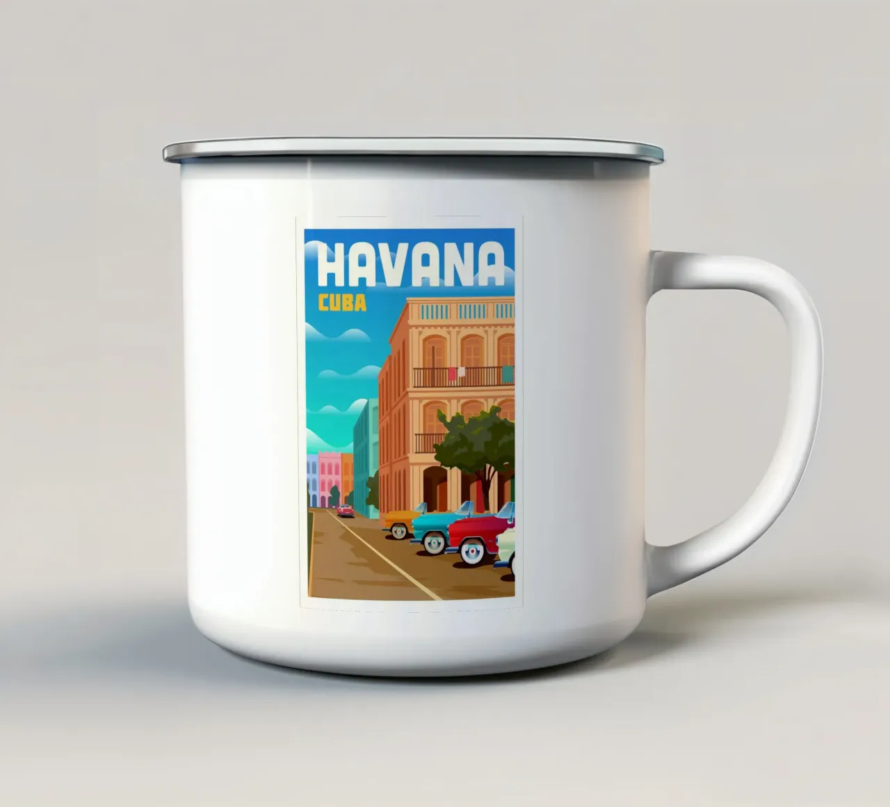 L'Avana, Cuba tazza in smalto da Wanderlust Vibes