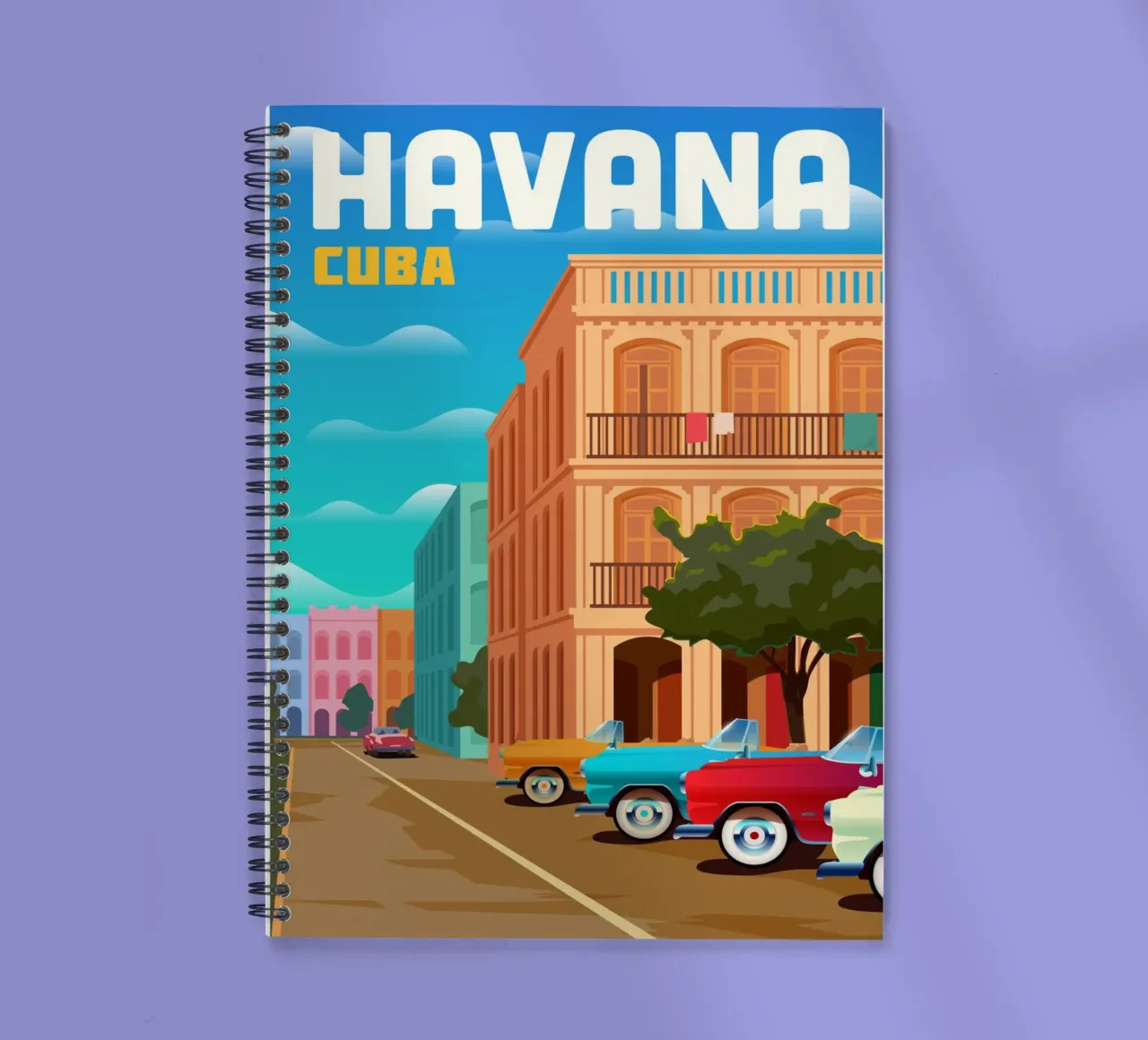 La Havane, Cuba carnet à spirale de Wanderlust Vibes