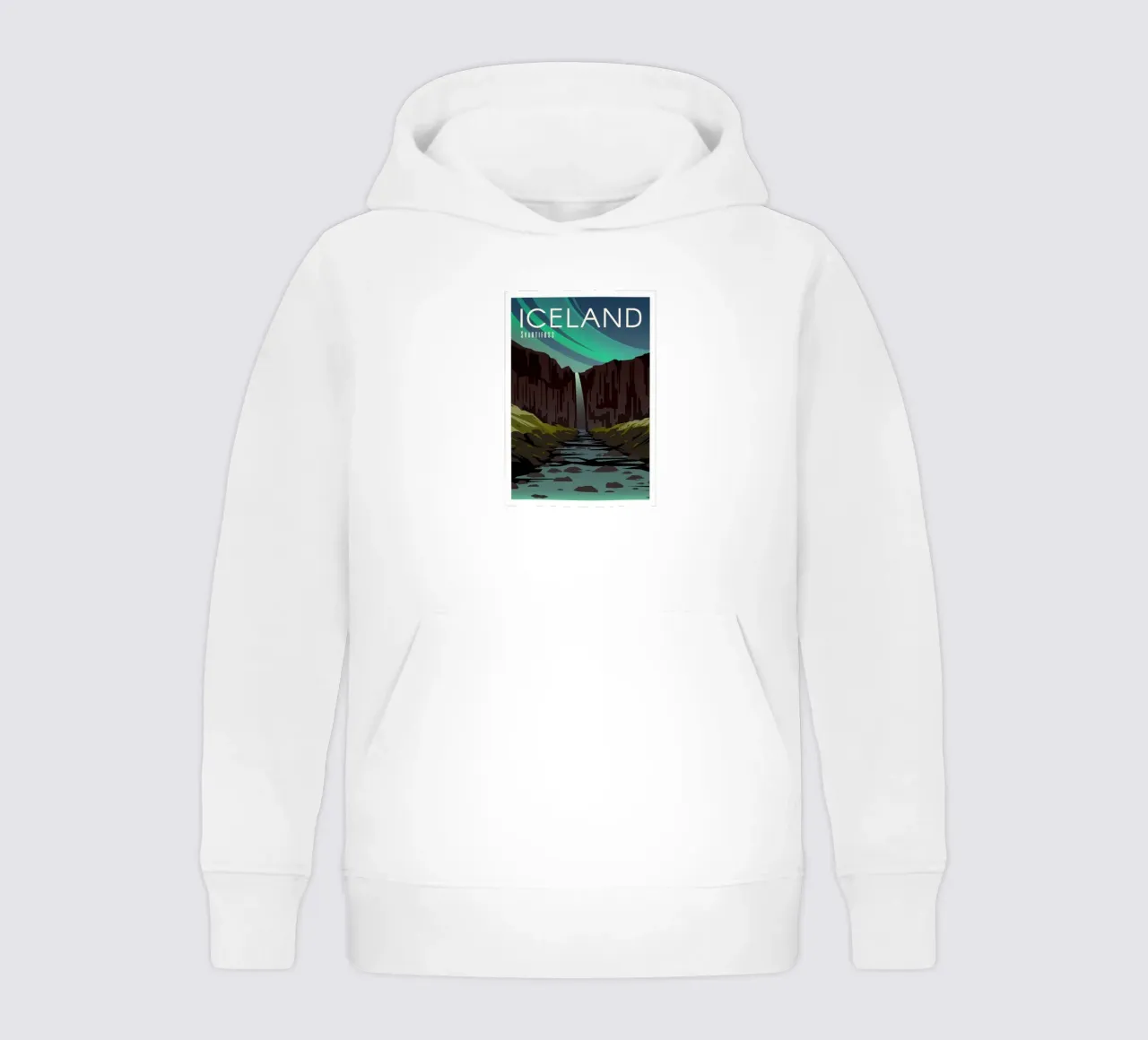 Svartifoss, Iceland kids hoodie by Wanderlust Vibes