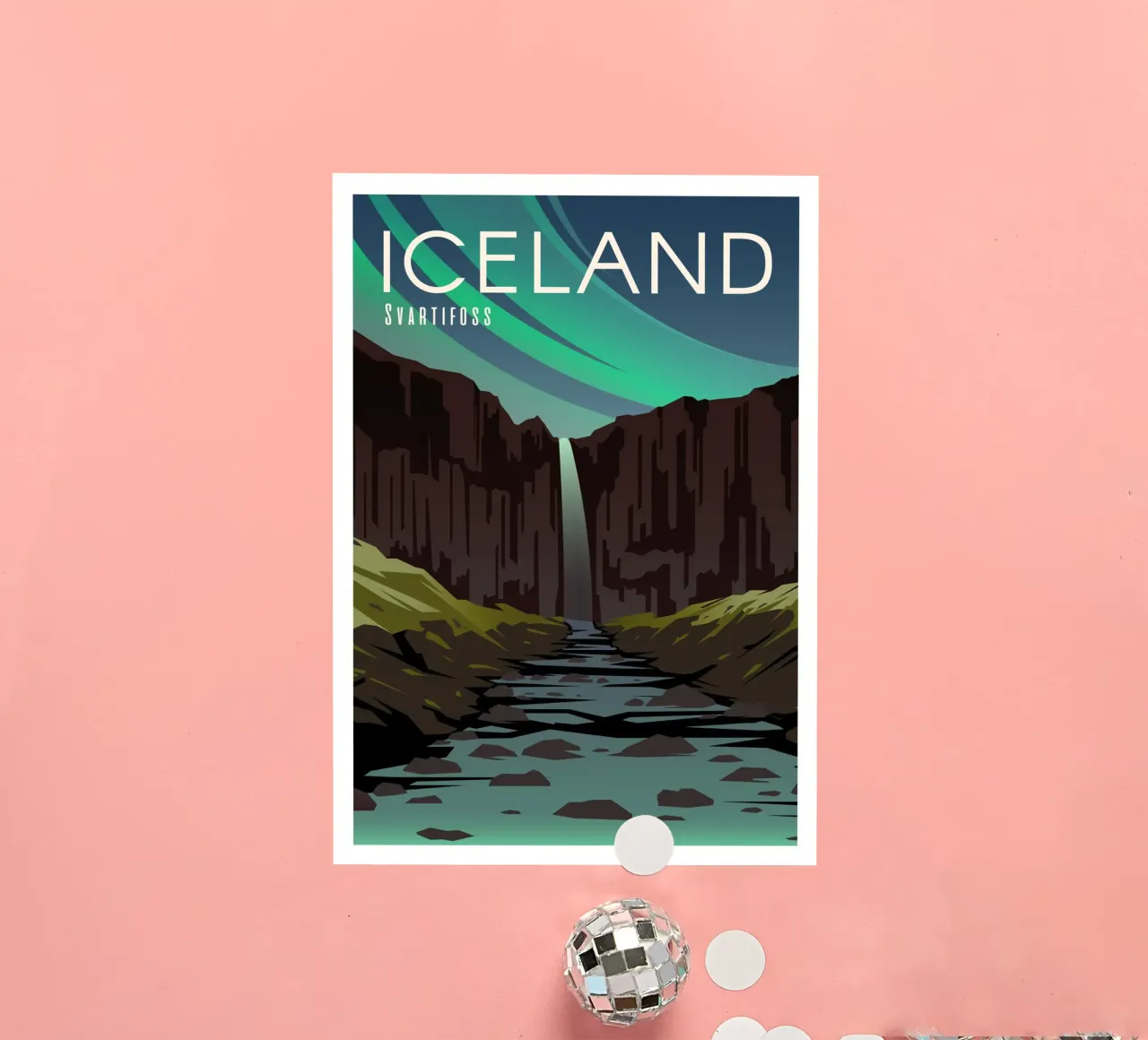 Svartifoss, Iceland sticker by Wanderlust Vibes