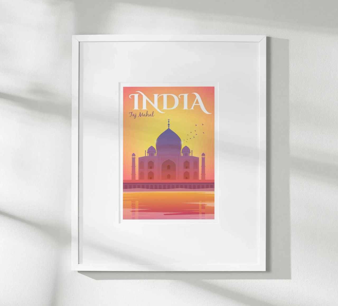 Taj Mahal, Inde poster de Wanderlust Vibes