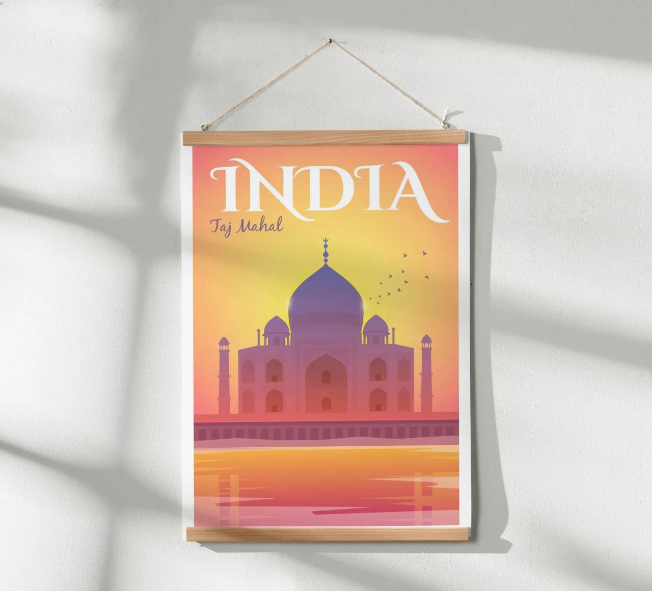 Taj Mahal, Inde poster de Wanderlust Vibes