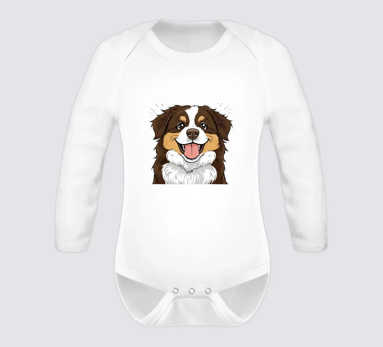Sweet, sweetest, sweetest #44 long-sleeve baby romper by Yumis.Beargang.and.Me