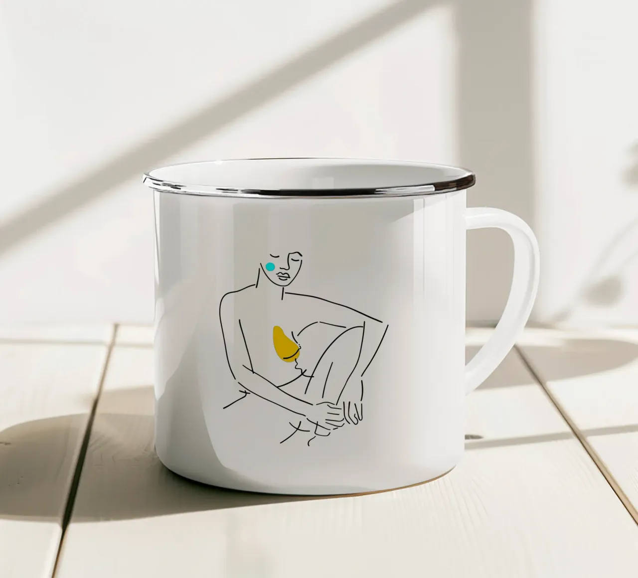 Stay Calm tazza in smalto da Ninhol
