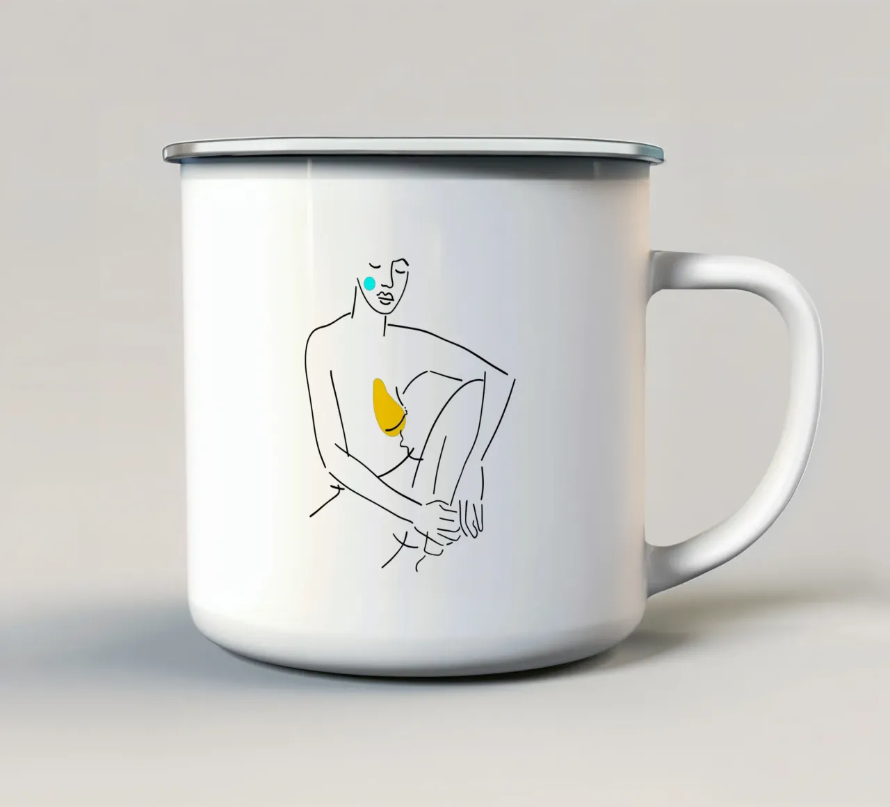 Stay Calm tazza in smalto da Ninhol