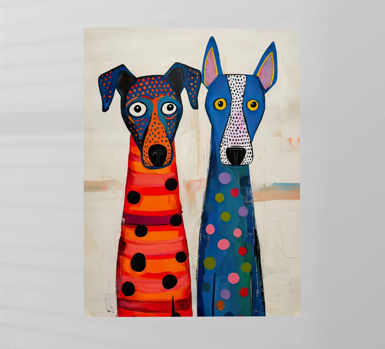 Due cani molto amichevoli pellicola backlit da 🎨 Point and Art